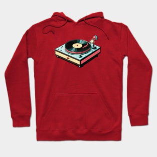 Turntable - Vintage Audio LP Vinyl Record Player design 4 Hoodie